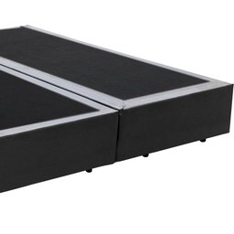 Base Box King Bipartido Santo Box Sintético Cinza 40x192x203 - 2