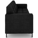 Ver imagem 6 de Sofá 2 Lugares Sala Living Industrial 160cm Senna K01 Couríssimo Preto - Lyam Decor