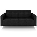 Ver imagem 3 de Sofá 2 Lugares Sala Living Industrial 160cm Senna K01 Couríssimo Preto - Lyam Decor