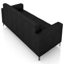 Ver imagem 7 de Sofá 2 Lugares Sala Living Industrial 160cm Senna K01 Couríssimo Preto - Lyam Decor