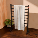 Ver imagem 1 de Toalheiro Térmico Alumínio Portátil 80x60x22,5cm 8 Barras Clássico Bivolt Preto Electrowood