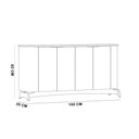 Ver imagem 5 de Aparador Buffet para Sala de Jantar 160cm Verbena N01 Ypê - Lyam Decor