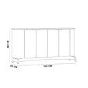 Ver imagem 5 de Aparador Buffet para Sala de Jantar 160cm Verbena N01 Ypê - Lyam Decor