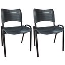 Ver imagem 1 de Kit 2 Cadeiras Iso Fixa Empilhável Reforçada Medcombo Cadeira ISO