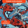 Roupão Aveludado Lepper Estampado Personagens Infantil Homem Aranha M - 4