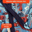 Ver imagem 3 de Roupão Aveludado Lepper Estampado Personagens Infantil Homem Aranha M