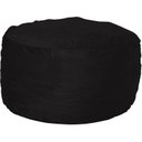 Ver imagem 1 de Puff Gigante Redondo 140x80 em Suede Preto sem Enchimento
