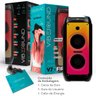 Caixa Som Torre 1800w Rms Portátil Bluetooth Amplificada Fm Usb Bivolt Vibe Sound Vs005 - V7 Fire - 5