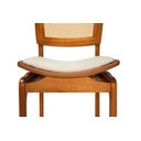 Ver imagem 7 de Cadeira com Telinha Sextavada Assento Curvo Estofado Vicent