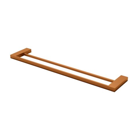 Porta Toalha Duplo 63,5cm Fani Horus Cobre Fosco 4900 Rv450