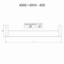 Ver imagem 2 de Porta Toalha Duplo 63,5cm Fani Horus Cobre Fosco 4900 Rv450