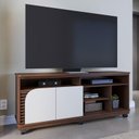 Ver imagem 4 de Rack Bancada Jurerê 1.5 Nogueira Real Off White Matte - Colibri