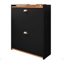 Ver imagem 1 de Sapateira Closet Preto/Cinmomo, Decoração Sala Quarto Corredor, Organizador 12 Pares Calçados Sapato