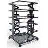Porta Talher Escorredor Quadrado Aramado Preto - Wellhome - 1
