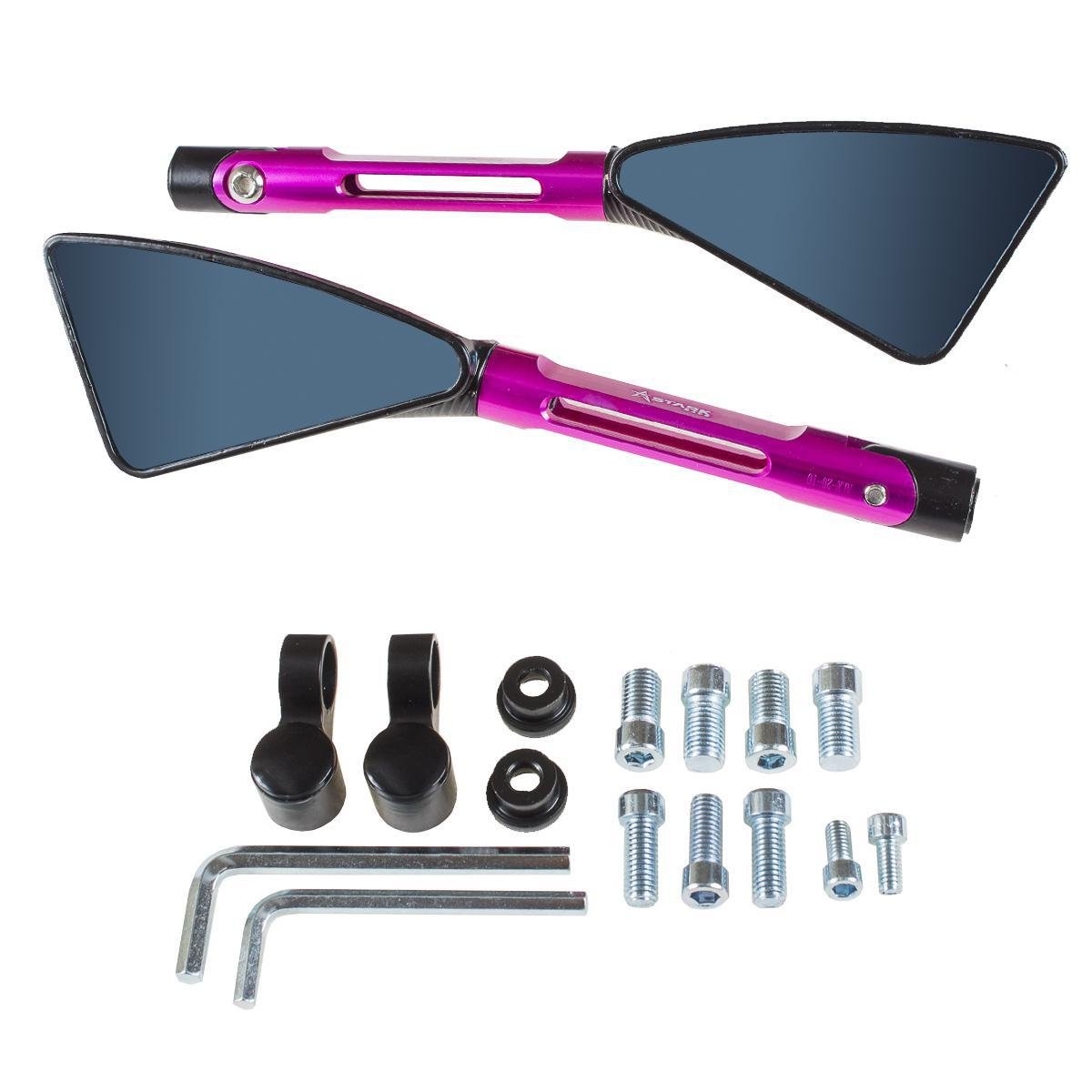 Kit Rosa Guidão 22mm Manopla Jupiter Retrovisor Manete Dk - 4