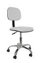 Ver imagem 1 de Cadeira Secretaria Giratoria Bolt CR - Couro Sintetico Corano - Branco