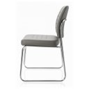 Ver imagem 6 de Cadeira Interlocutor Estofada River - Cor Cinza -48107