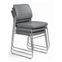 Ver imagem 3 de Cadeira Interlocutor Estofada River - Cor Cinza -48107