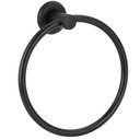 Ver imagem 1 de Porta Toalha Argola Mãos Rosto Metal Black/Preto Banheiro
