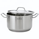 Ver imagem 2 de Panela Alta Caçarola com Tampa Linha Profissional 15,2l Inox Brinox Cozinha Industrial