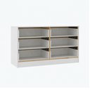 Ver imagem 4 de Cômoda Braga 6 Gavetas para Quarto Menu Móveis Branco