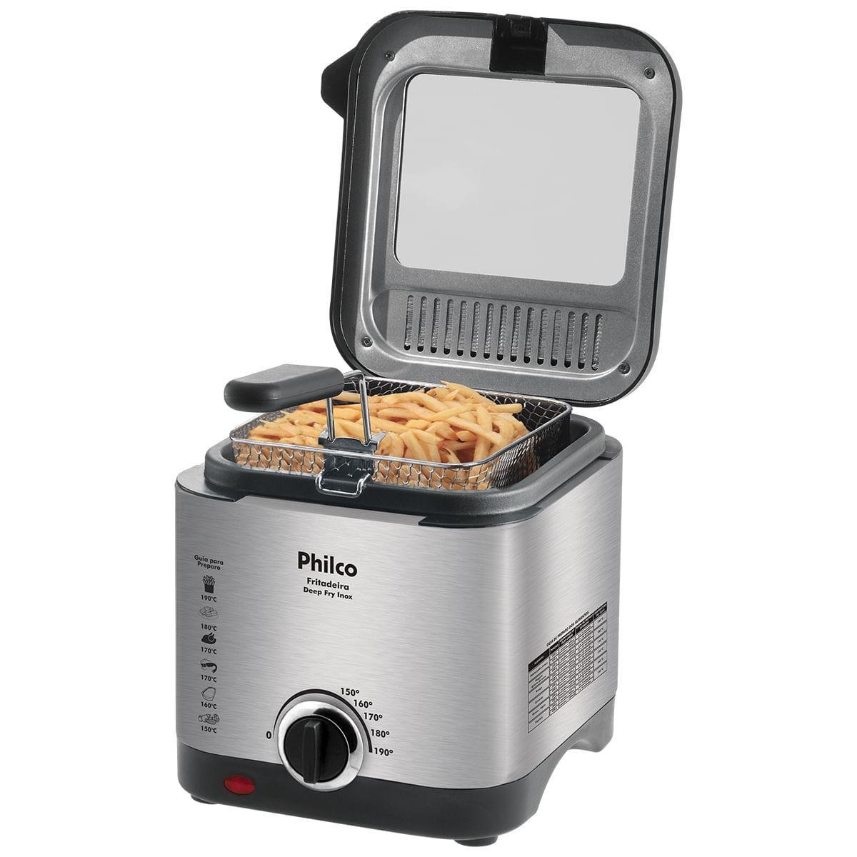 Fritadeira com Óleo Philco Deep Fry Inox 1,8l 900w / 127v - 3