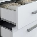 Ver imagem 3 de Cômoda Gisele com 4 Gavetas e 2 Portas para Quarto de Casal ou Infantil em MDP