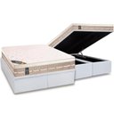 Ver imagem 1 de Cama Box Baú King: Colchão Molas Bonnel Castor Premium Tecnopedic + Base Crc Courano Black(193x203