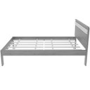 Ver imagem 6 de Cama de Solteiro com Cabeceira Rafaela Nogal/Branco