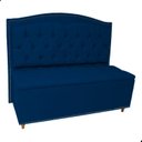 Ver imagem 1 de Kit Cabeceira e Calçadeira com Baú 160 Cm King Casal Diana Suede