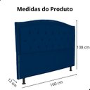 Ver imagem 6 de Kit Cabeceira e Calçadeira com Baú 160 Cm King Casal Diana Suede