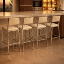 Ver mais imagens de Banqueta Bar Cozinha Altura 65cm Flora Gourmet Cromada Assento e Encosto Fendi