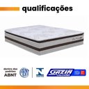 Ver imagem 5 de Colchão King Gazin Molas Ensacadas D26 Gazin Love Story 193x203x30 Bege
