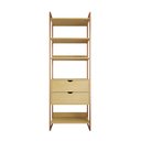 Ver imagem 3 de Closet Solteiro Estilo Industrial Loft 1 Módulo com Gaveta Canela Base Cobre