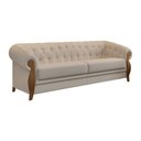 Ver imagem 1 de Sofá Pugle 3 Lugares Fixo 244cm Bege Bouclé Suave Sallar Home