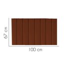 Ver imagem 2 de Painel Estofada Carla 100cm Solteiro para Cama Box Quarto Suede Terracota Telha - Gat Magazine