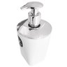Porta Sabonete Plástico Saboneteira Líquida Para Banheiro UZ Branco 400ml - 4