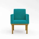 Ver imagem 3 de Poltrona Nina Com Base-azul Turquesa