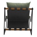 Ver imagem 4 de Poltrona Decorativa Turim Base Aço Preto Recouro Black Poliéster Verde - Nexta Casa