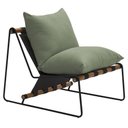 Ver imagem 1 de Poltrona Decorativa Turim Base Aço Preto Recouro Black Poliéster Verde - Nexta Casa