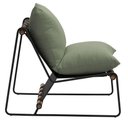 Ver imagem 5 de Poltrona Decorativa Turim Base Aço Preto Recouro Black Poliéster Verde - Nexta Casa