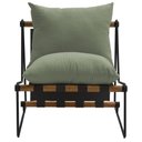 Ver imagem 6 de Poltrona Decorativa Turim Base Aço Preto Recouro Black Poliéster Verde - Nexta Casa