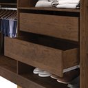 Ver imagem 5 de Guarda Roupa Casal Doral 218cm 6 Portas de Bater 2 Gavetas Nogueira/Offwhite G98 - Gran Belo