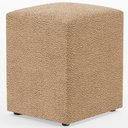 Ver imagem 1 de Puff Quadrado Decorativo Sala De Estar L02 Bouclê Mostarda - Lyam Decor
