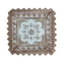 Ver imagem 1 de Capa de Almofada Decorativa Marrom com Detalhes Bege para Sofá