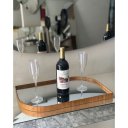 Ver imagem 7 de Bandeja Espelhada Orgânica Folha Laminado 50 x 30 Cinamomo