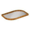 Ver imagem 1 de Bandeja Espelhada Orgânica Folha Laminado 50 x 30 Cinamomo