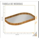 Ver mais imagens de Bandeja Espelhada Orgânica Folha Laminado 50 x 30 Cinamomo