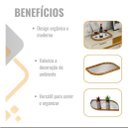 Ver imagem 4 de Bandeja Espelhada Orgânica Folha Laminado 50 x 30 Cinamomo