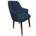 Ver imagem 2 de Kit 4 Cadeiras Decorativa Lara Suede Azul Royal - Dominic Decor